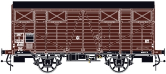 L.S. Models LS31312 - H0 - Gedeckte Güterwagen K 29 OCEM, SNCF, Ep. III - Wagen 3